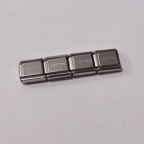 4 Blanks for‎ Italian Link Stainless Steel Nomination Style Charm Bracelet - Picture 2 of 2
